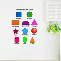Abstract geometric shapes wall decal RPC1698T38