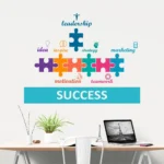 Achieve success motivational wall decal RPC1647