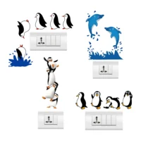 Adorable marine animal themed switchboard art wall sticker RPC2582T25