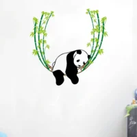 Adorable panda swing wall sticker decal RPC1666