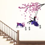 Angel swing and nature wall sticker RPC1690T50