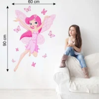 Angelic fairy and butterflies wall design RPC053
