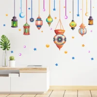 Arabic inspired hanging lamp wall sticker RPC2644