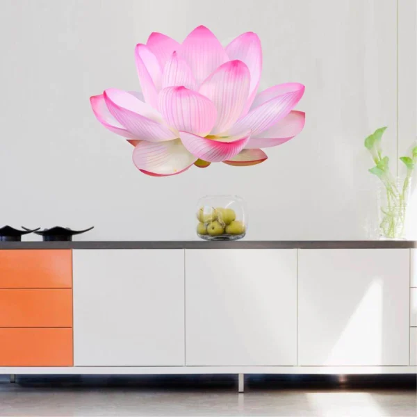 Artistic divine lotus wall sticker RPC713