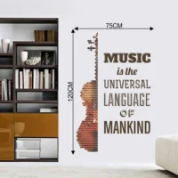 Artistic music quote design wall sticker RPC719
