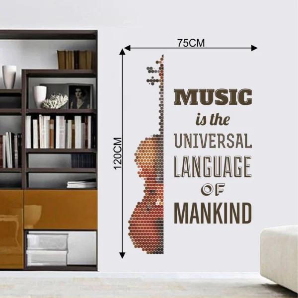Artistic music quote design wall sticker RPC719