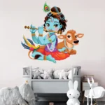 Baby krishna artwork wall sticker NWD1067
