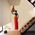 Beautiful african tribal women wall sticker RPC417