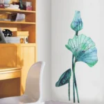Beautiful blue flower wall sticker RPC052