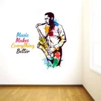 Better everything with music wall sticker RPC1128