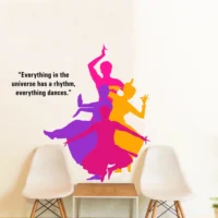 Bharathanatyam dance theme wall sticker RPC1201