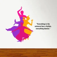 Bharathanatyam indian dance wall sticker RPC1201