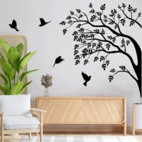 Birds and trees nature wall sticker NWD1055