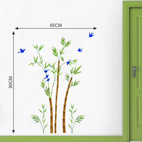Birds in a serene bamboo setting wall sticker RPC1747T38