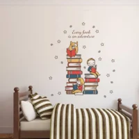 Book adventure themed wall sticker RPC783