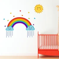 Bright rainbow scene wall sticker RPC1695T38