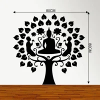 Buddha silhouette wall sticker RPC1159
