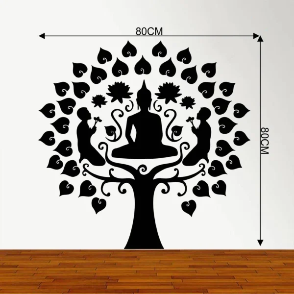 Buddha silhouette wall sticker RPC1159