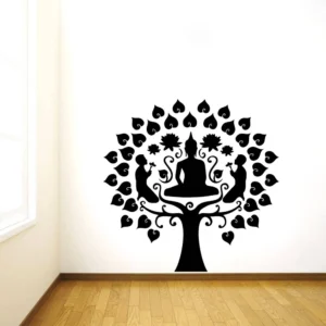 Buddha silhouettes as a wall sticker RPC1159