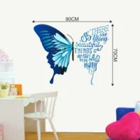 Butterflies and inspiring quotes wall sticker RPC1661