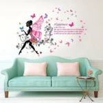 Butterfly inspired happiness quote sticker RPC1686T38