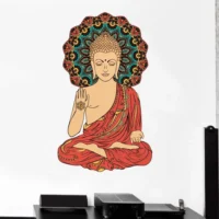 Calm and peaceful buddha wall decal RPC205
