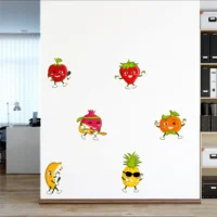 Cartoon fruit characters wall sticker RPC761