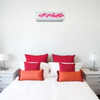 Charming ac wall sticker with pink floral vine design DAC5004T25