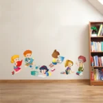 Children with books wall decal RPC1868T38