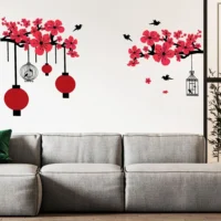 Chinese peach flower wall sticker decor BBD RPC003