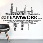 Collaborative office teamwork wall decor NWD1032