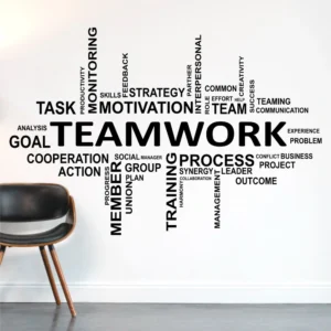 Collaborative office teamwork wall decor NWD1032