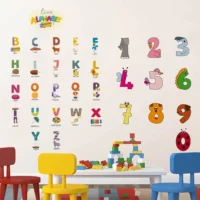 Combo wall sticker alphabets and numbers RPC1278