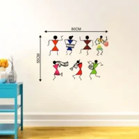 Cultural warli dance sticker RPC1562