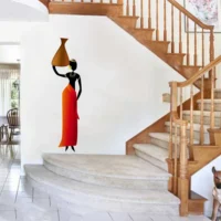 Culturally inspired tribal women wall sticker RPC417