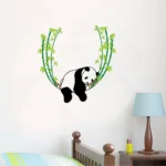 Cute swinging panda wall sticker RPC1666