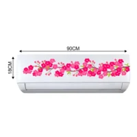 Decorative ac sticker pink floral vine art DAC5004T25