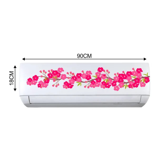 Decorative ac sticker pink floral vine art DAC5004T25
