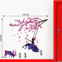 Decorative angel and butterfly wall sticker RPC1690T50