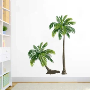 Decorative coconut tree duo wall sticker RPC452