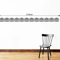 Decorative corner border wall sticker for elegant room edges RPCFS6020T25
