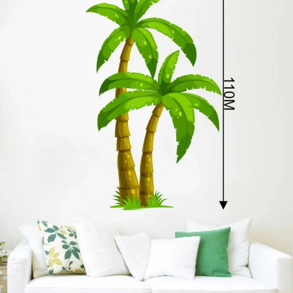 Decorative tropical palm wall sticker RPC448