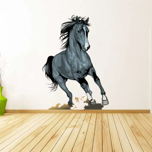 Dynamic running horse wall sticker RPC237