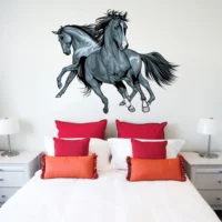 Dynamic wild horse duo wall sticker RPC561