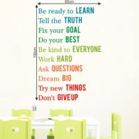 Education and learn motivational decal RPC1599