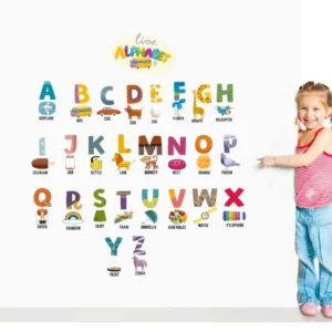 Educational kids alphabet wall sticker RPC793