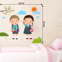 Educational kids school art wall sticker RPC594