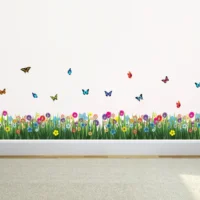 Elegant floral border wall sticker for walls RPC2421