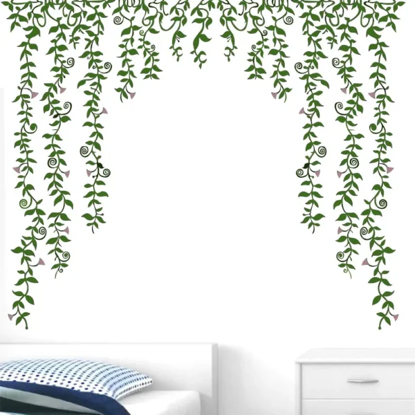 Elegant floral vine design wall sticker RPC2441