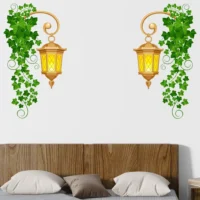 Elegant ivy and antique light wall sticker RPC2645T38